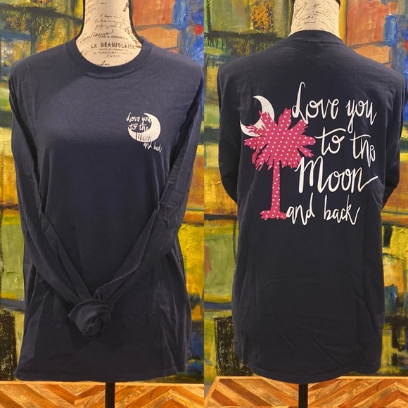 Gildan Tops - SC “LOVE YOU TO THE MOON AND BACK” size M NWOT